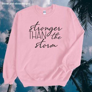 Stronger Than The Storm oversized sweatshirt